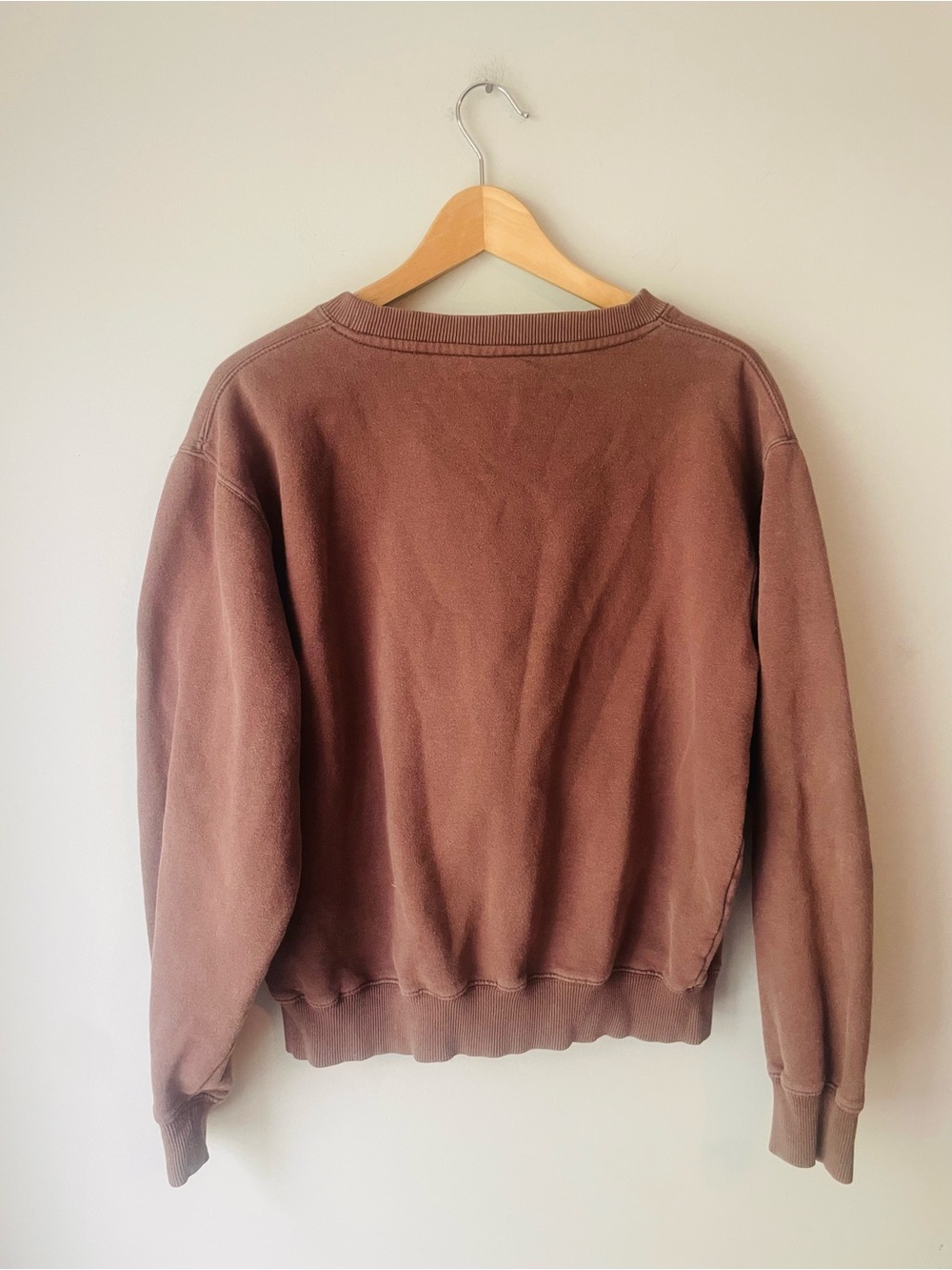 Vintage Wyoming Brown Crewneck Sweatshirt with Yellow Logo - Picture 7 of 8